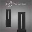 Bowery Hill Modern Aluminum Black 15-inch LED Outdoor Wall Light
