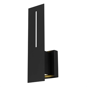 Bowery Hill Modern Aluminum Black 15-inch LED Outdoor Wall Light