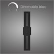 Bowery Hill Modern Aluminum Black 24-inch LED Outdoor Wall Light