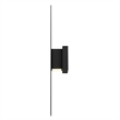 Bowery Hill Modern Aluminum Black 24-inch LED Outdoor Wall Light