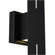 Bowery Hill Modern Aluminum Black 24-inch LED Outdoor Wall Light