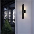 Bowery Hill Modern Aluminum Black 24-inch LED Outdoor Wall Light