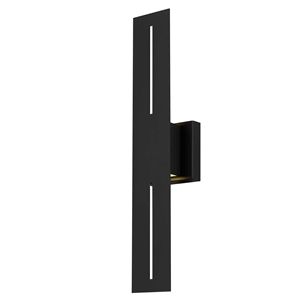 Bowery Hill Modern Aluminum Black 24-inch LED Outdoor Wall Light