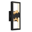 Bowery Hill Modern Aluminum Black 15-inch LED Outdoor Wall Light
