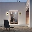 Bowery Hill Modern Aluminum Black 22-inch LED Outdoor Wall Light