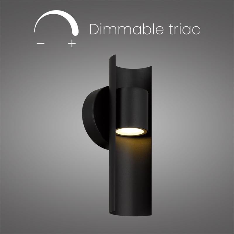 Bowery Hill Modern Aluminum 11.5-inch CCT LED Outdoor Wall Sconce