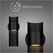 Bowery Hill Modern Aluminum 11.5-inch CCT LED Outdoor Wall Sconce