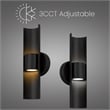 Bowery Hill Modern Aluminum 14-inch CCT LED Outdoor Wall Sconce