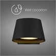 Bowery Hill Modern 6.5-inch LED Aluminum Outdoor Wall Light Black