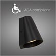 Bowery Hill Modern 6.5-inch LED Aluminum Outdoor Wall Light Black