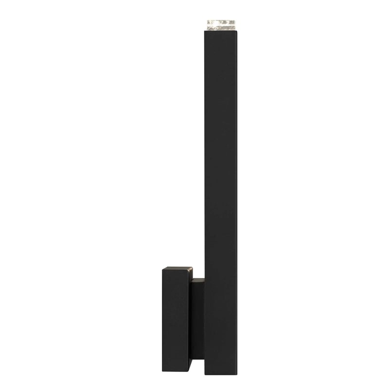 Bowery Hill Modern Aluminum Black 18-inch LED Outdoor Wall Light