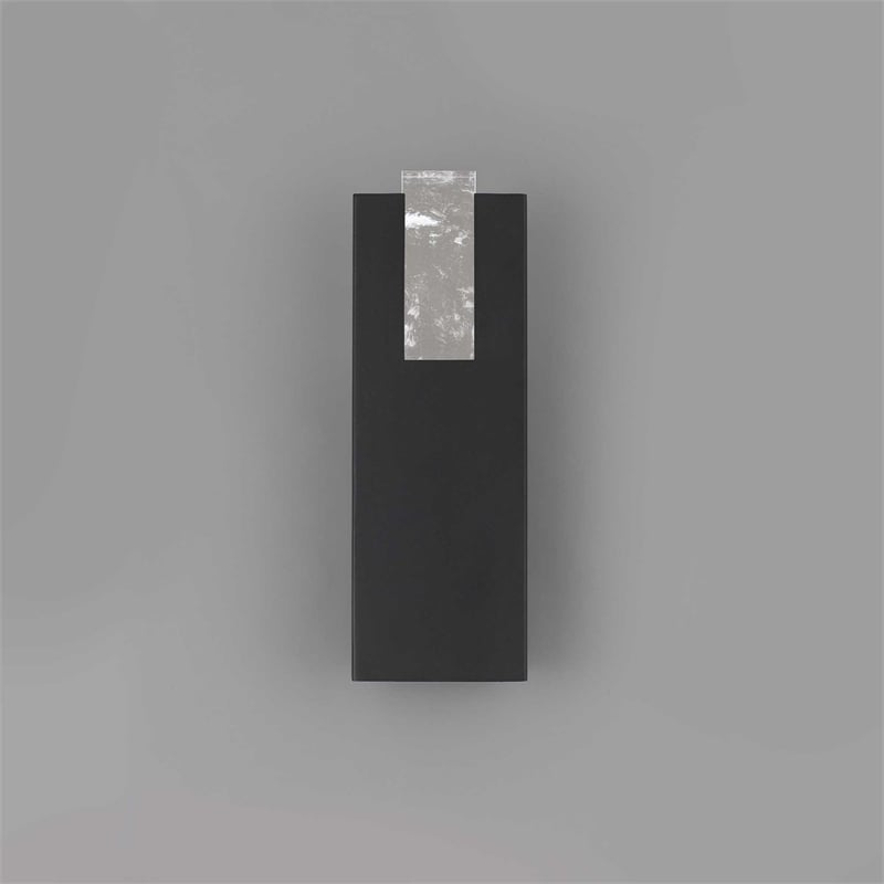 Bowery Hill Modern Aluminum Black 18-inch LED Outdoor Wall Light