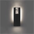 Bowery Hill Modern Aluminum Black 18-inch LED Outdoor Wall Light