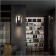 Bowery Hill Modern Aluminum Black 18-inch LED Outdoor Wall Light