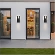 Bowery Hill Modern Aluminum Black 18-inch LED Outdoor Wall Light