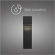 Bowery Hill Modern Aluminum Black 24-inch LED Outdoor Wall Light