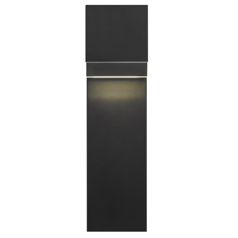 Bowery Hill Modern Aluminum Black 24-inch LED Outdoor Wall Light