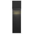 Bowery Hill Modern Aluminum Black 24-inch LED Outdoor Wall Light