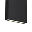 Bowery Hill Modern Aluminum Black 24-inch LED Outdoor Wall Light