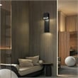 Bowery Hill Modern Aluminum Black 24-inch LED Outdoor Wall Light