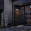 Bowery Hill Modern Aluminum Black 24-inch LED Outdoor Wall Light