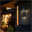 Bowery Hill Modern Aluminum Black 24-inch LED Outdoor Wall Light
