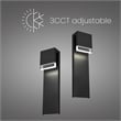 Bowery Hill Modern Aluminum Black 24-inch LED Outdoor Wall Light