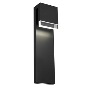Bowery Hill Modern Aluminum Black 24-inch LED Outdoor Wall Light