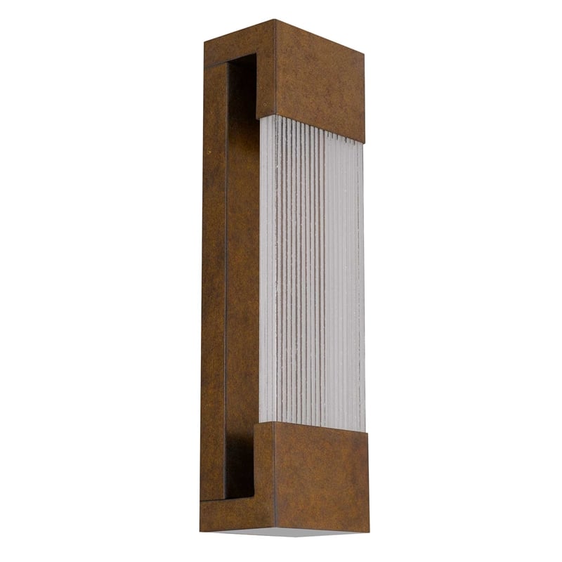 Bowery Hill Modern Aluminum Brass 20-inch LED Outdoor Wall Light