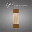 Bowery Hill Modern Aluminum Brass 20-inch LED Outdoor Wall Light