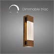 Bowery Hill Modern Aluminum Brass 20-inch LED Outdoor Wall Light
