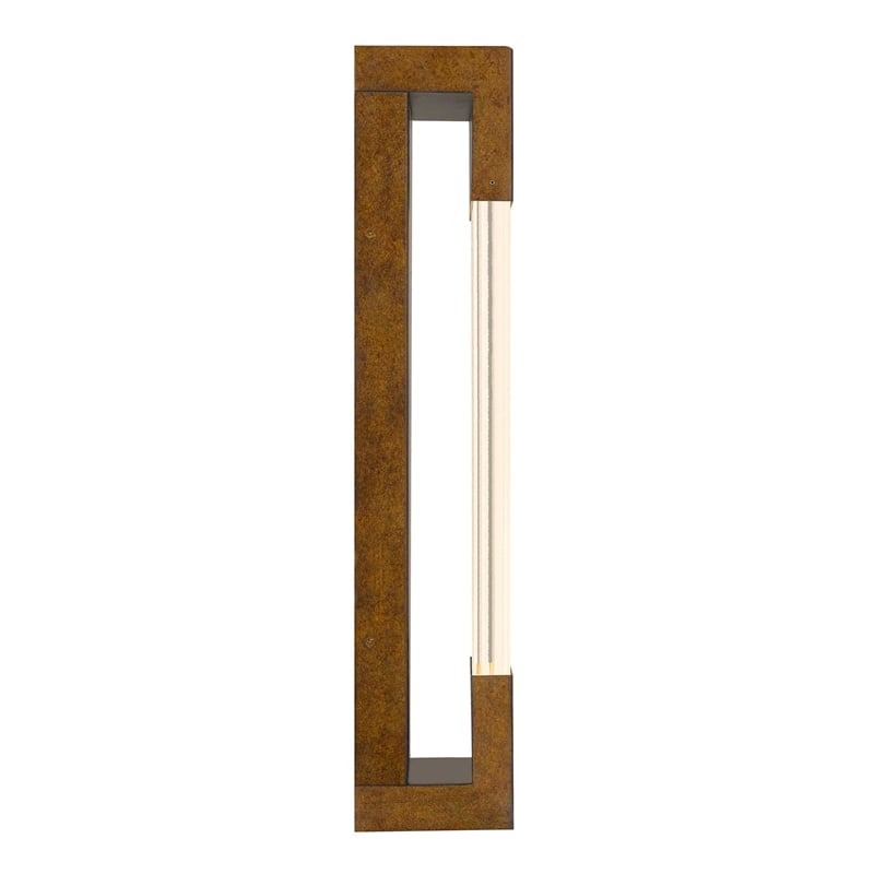 Bowery Hill Modern Aluminum Brass 20-inch LED Outdoor Wall Light