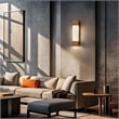 Bowery Hill Modern Aluminum Brass 20-inch LED Outdoor Wall Light