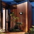 Bowery Hill Modern Aluminum Black 12-inch LED Outdoor Wall Light