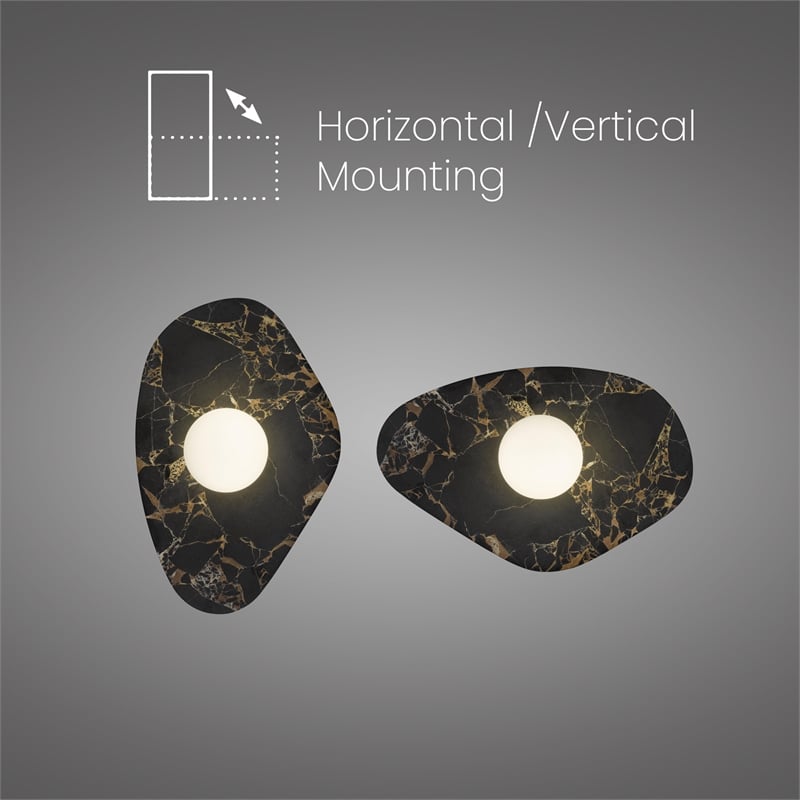 Bowery Hill Modern Aluminum Black 12-inch LED Outdoor Wall Light