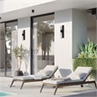 Bowery Hill Modern 18-inch Aluminum and Acrylic LED Outdoor Wall Light