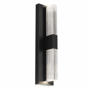 Bowery Hill Modern 18-inch Aluminum and Acrylic LED Outdoor Wall Light