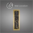 Bowery Hill Modern 18-inch Aluminum and Marble LED Outdoor Wall Light