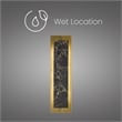 Bowery Hill Modern 24-inch Aluminum and Marble LED Outdoor Wall Light