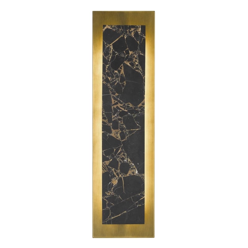 Bowery Hill Modern 24-inch Aluminum and Marble LED Outdoor Wall Light
