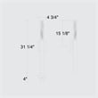 Bowery Hill Modern 32-inch Aluminum LED Outdoor Wall Light Black