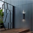Bowery Hill Modern 32-inch Aluminum LED Outdoor Wall Light Black