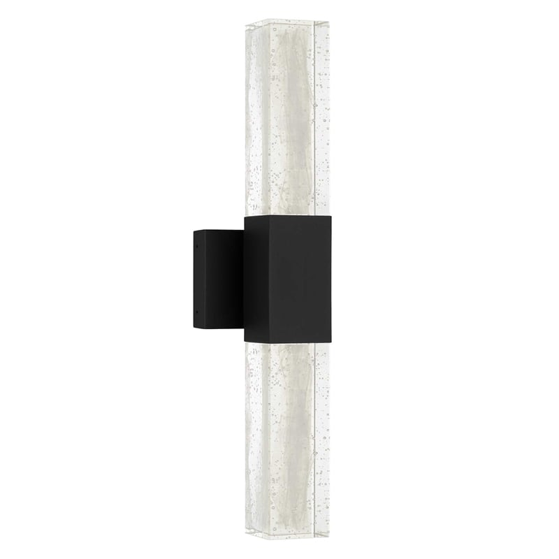 Bowery Hill Modern Aluminum Black 22-inch LED Outdoor Wall Light