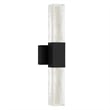 Bowery Hill Modern Aluminum Black 22-inch LED Outdoor Wall Light