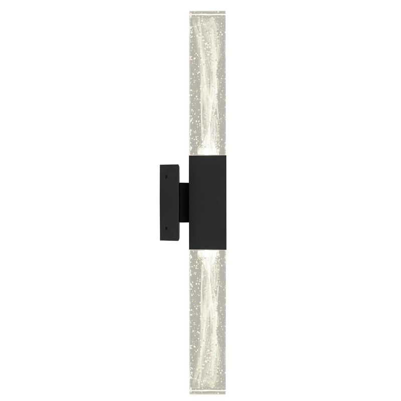 Bowery Hill Modern Aluminum Black 22-inch LED Outdoor Wall Light