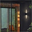 Bowery Hill Modern Aluminum Black 22-inch LED Outdoor Wall Light