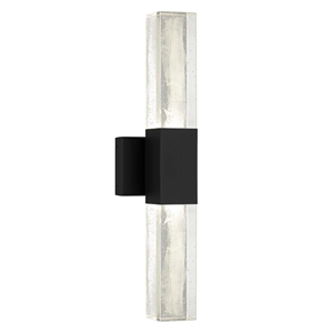 Bowery Hill Modern Aluminum Black 22-inch LED Outdoor Wall Light