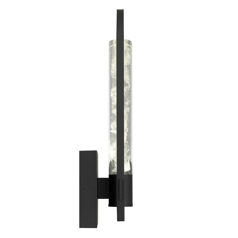Bowery Hill Modern Aluminum Black 18-inch LED Outdoor Wall Light