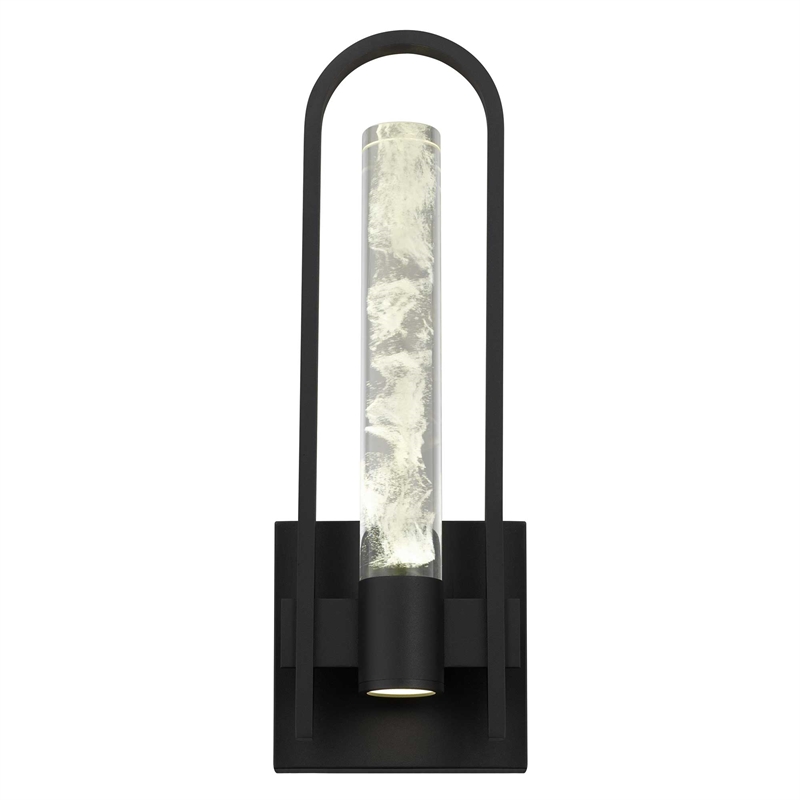 Bowery Hill Modern Aluminum Black 18-inch LED Outdoor Wall Light