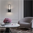 Bowery Hill Modern Aluminum Black 18-inch LED Outdoor Wall Light